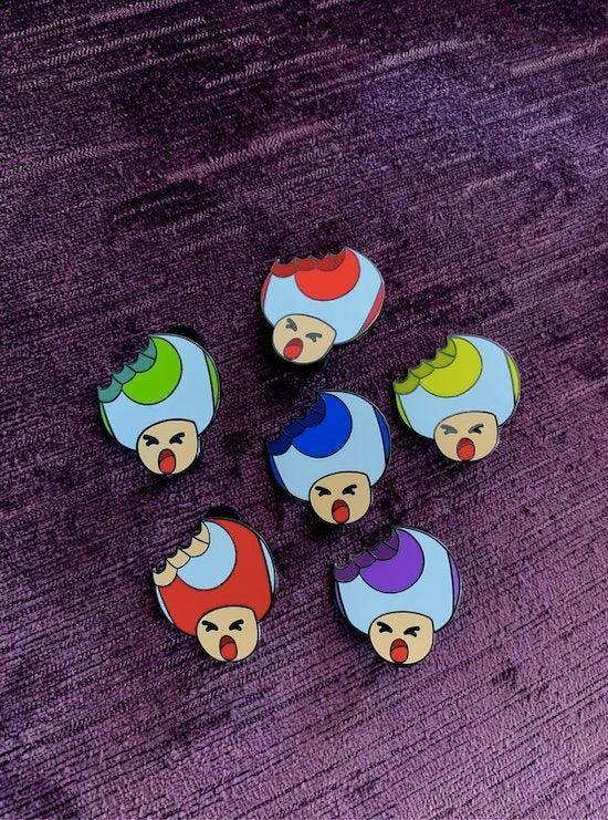 Bitten Toad Enamel Pin - Mr. Pins