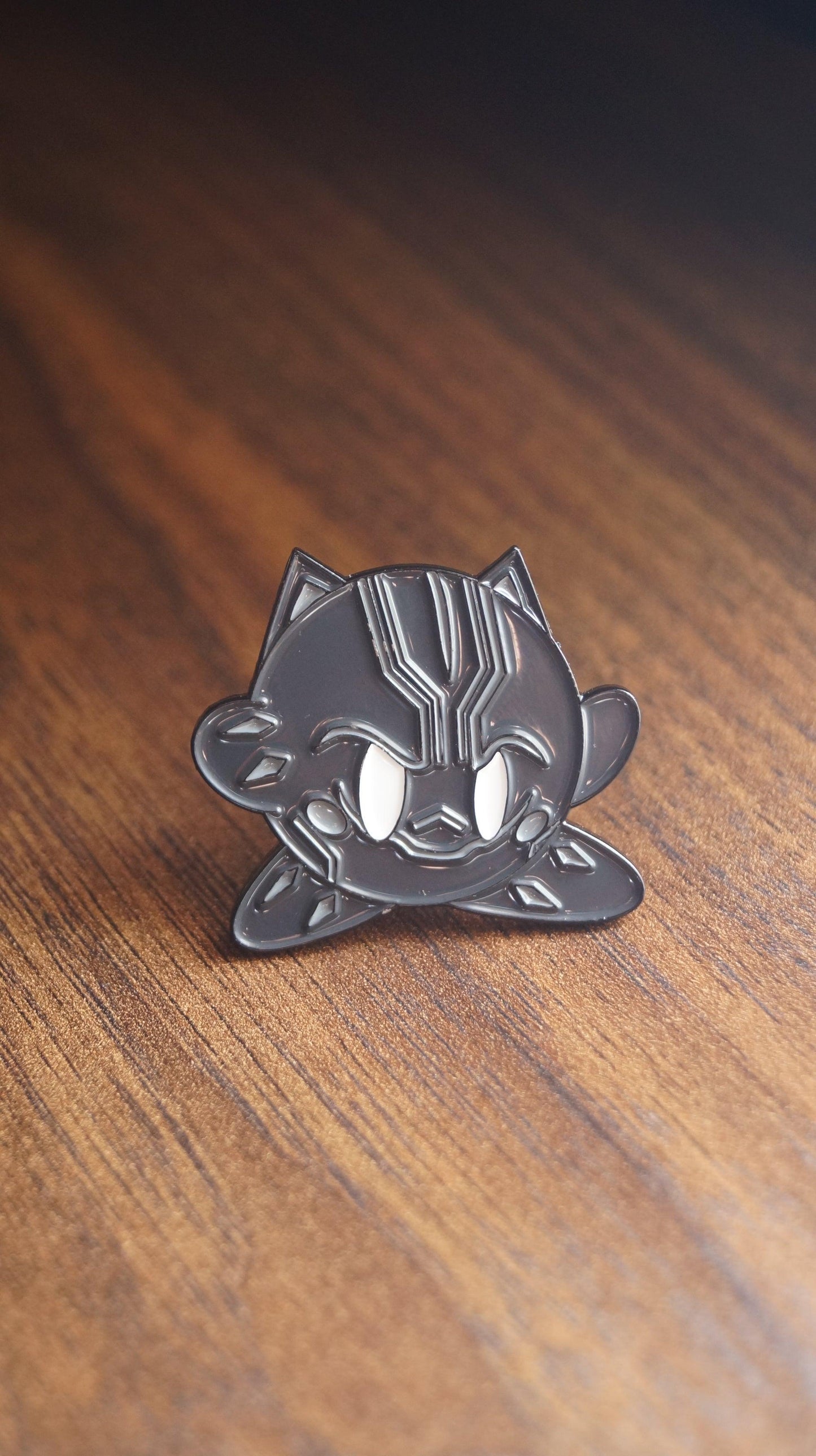 Kirby x Black Panther Enamel Pin - Mr. Pins