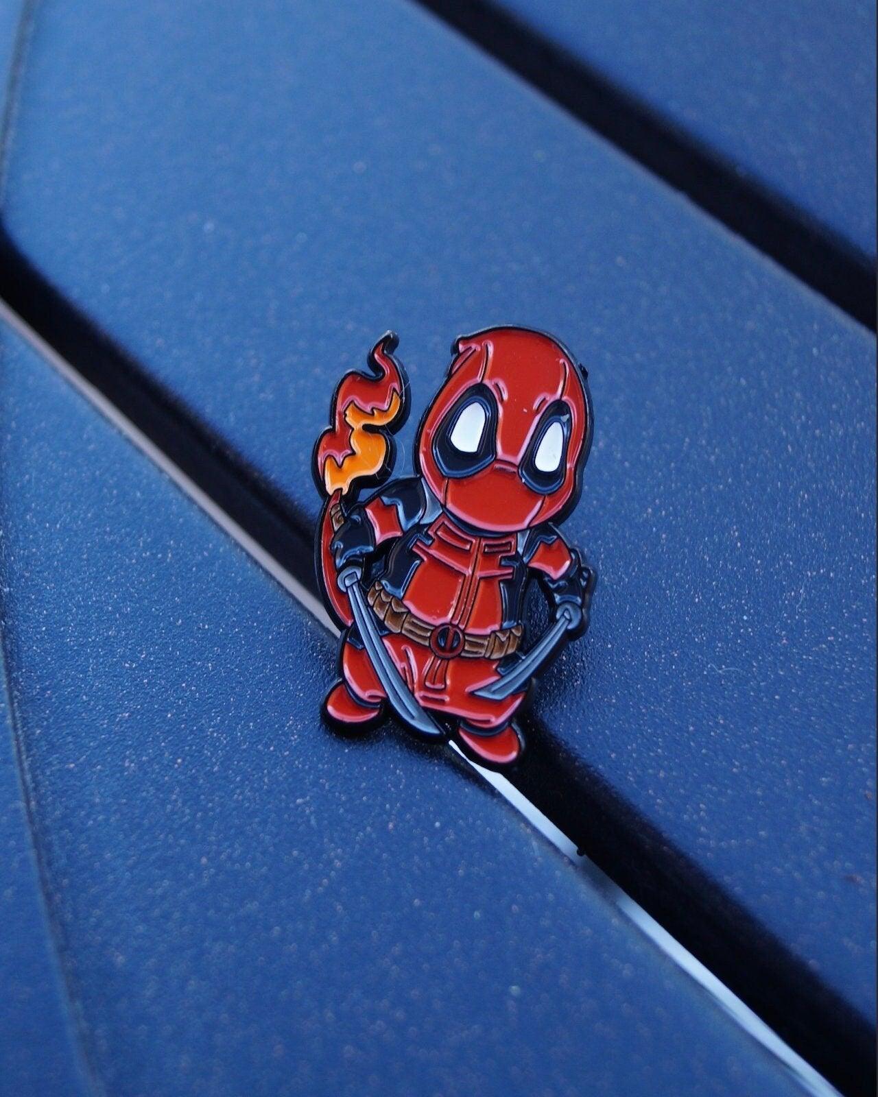 Charmander x Deadpool Enamel Pin - Mr. Pins