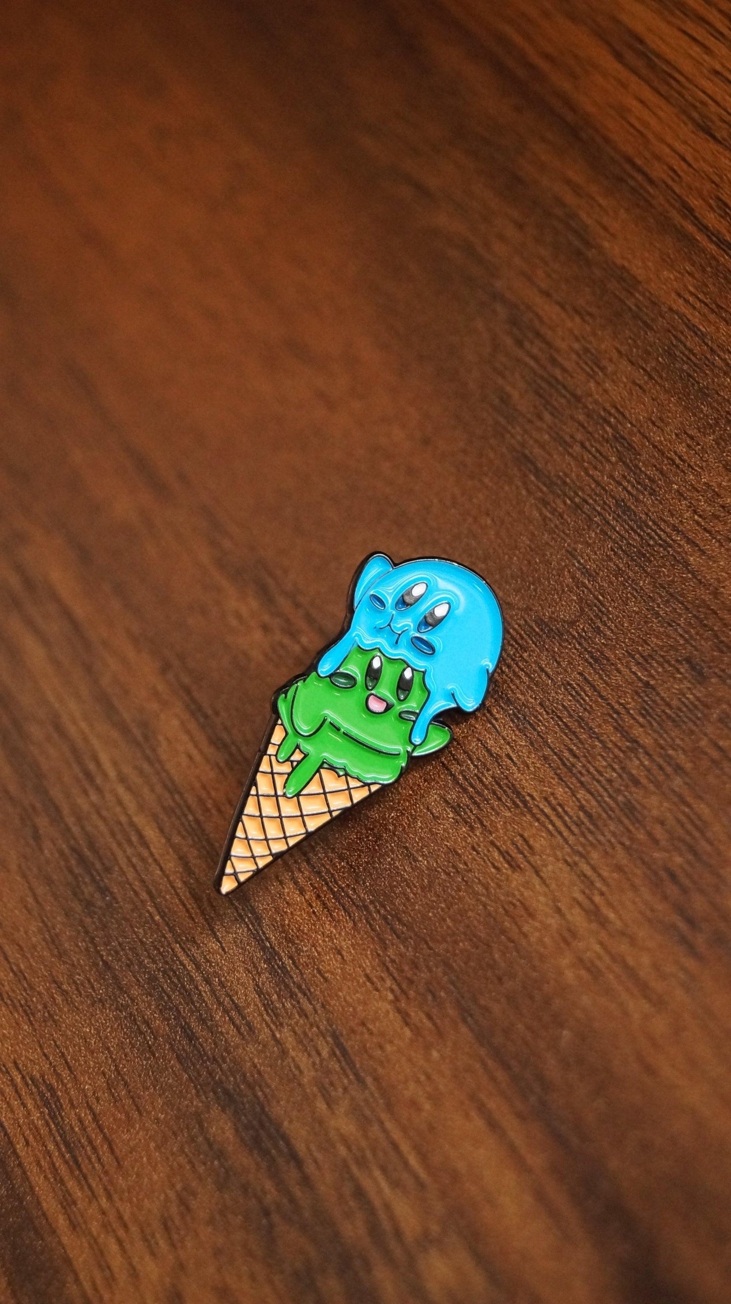Ice Cream Kirby Enamel Pin - Mr. Pins
