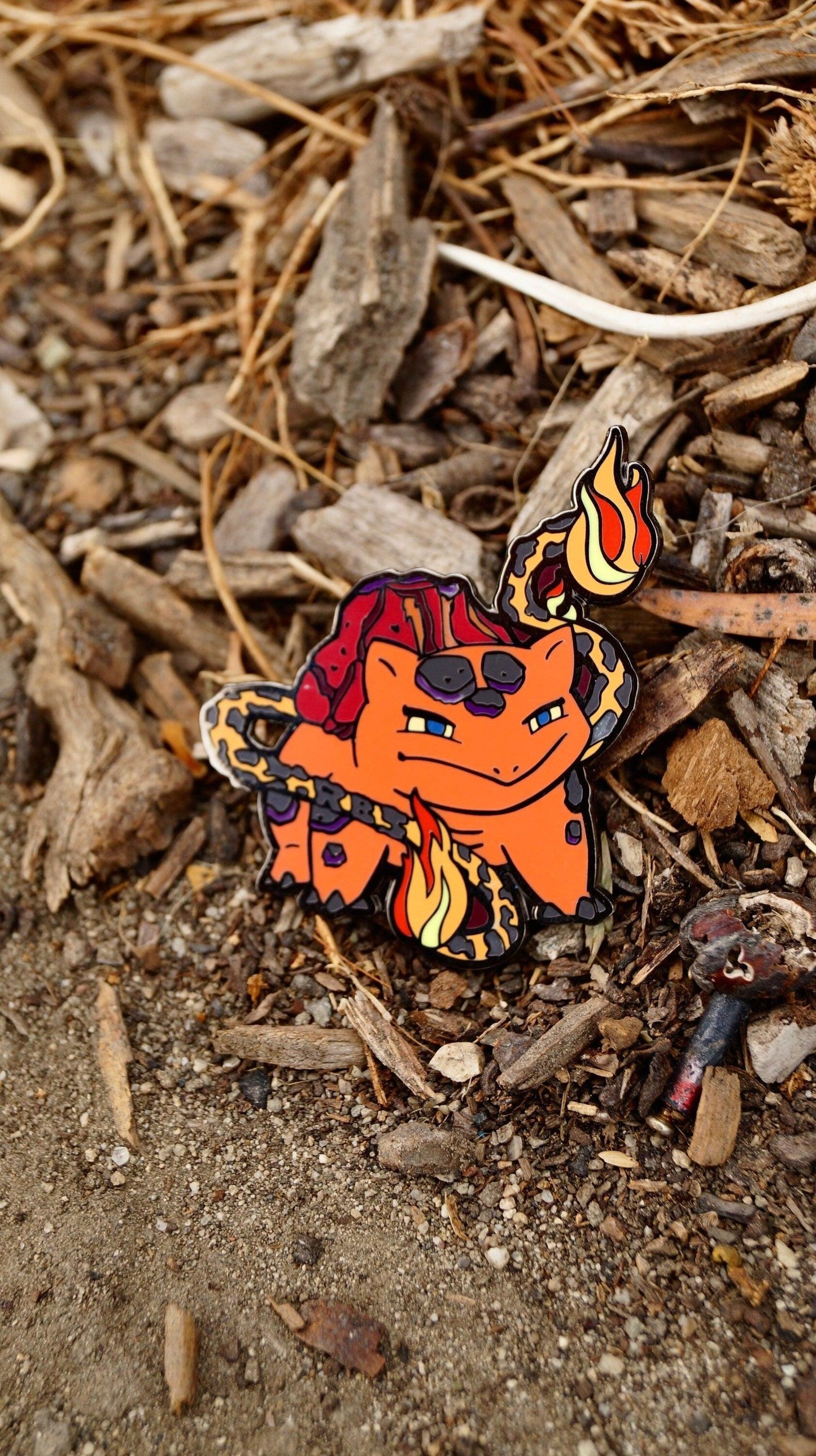 Lavasaur Enamel Pin - Mr. Pins