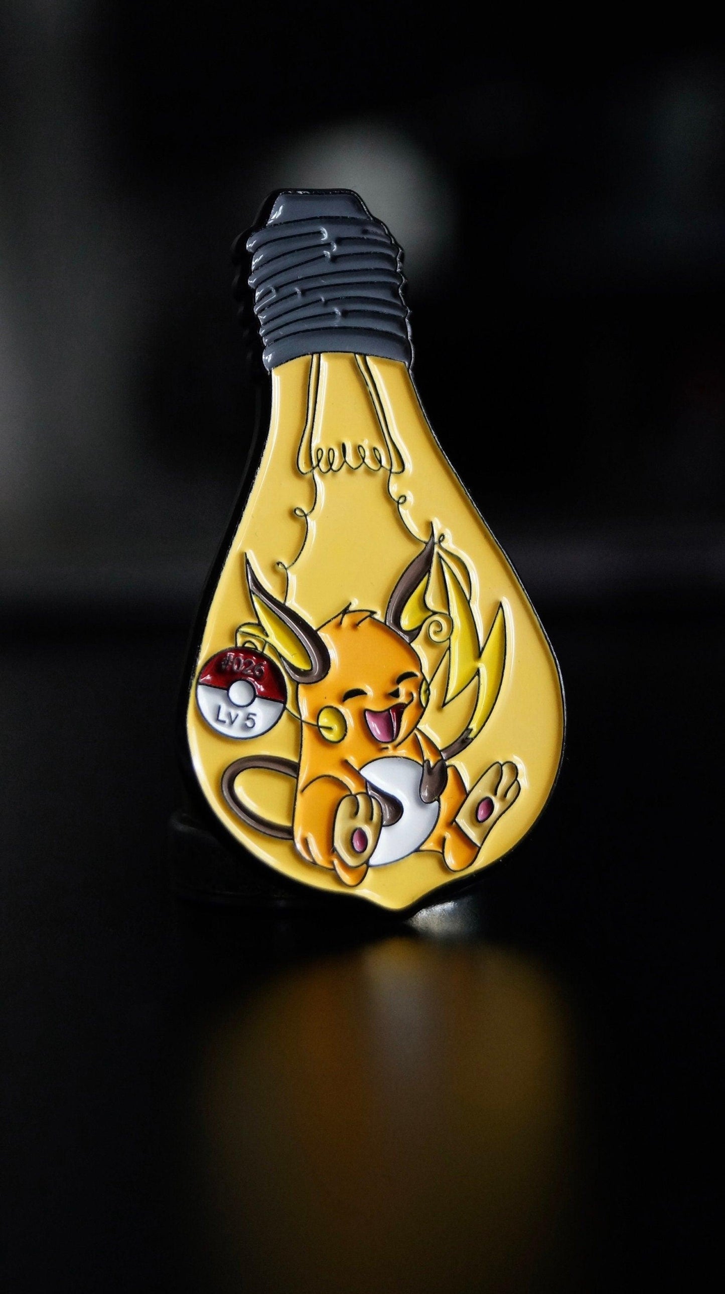 Raichu Bulb Enamel Pin - Mr. Pins