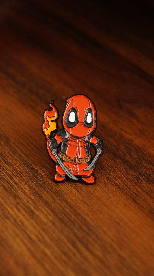 Charmander x Deadpool Enamel Pin - Mr. Pins