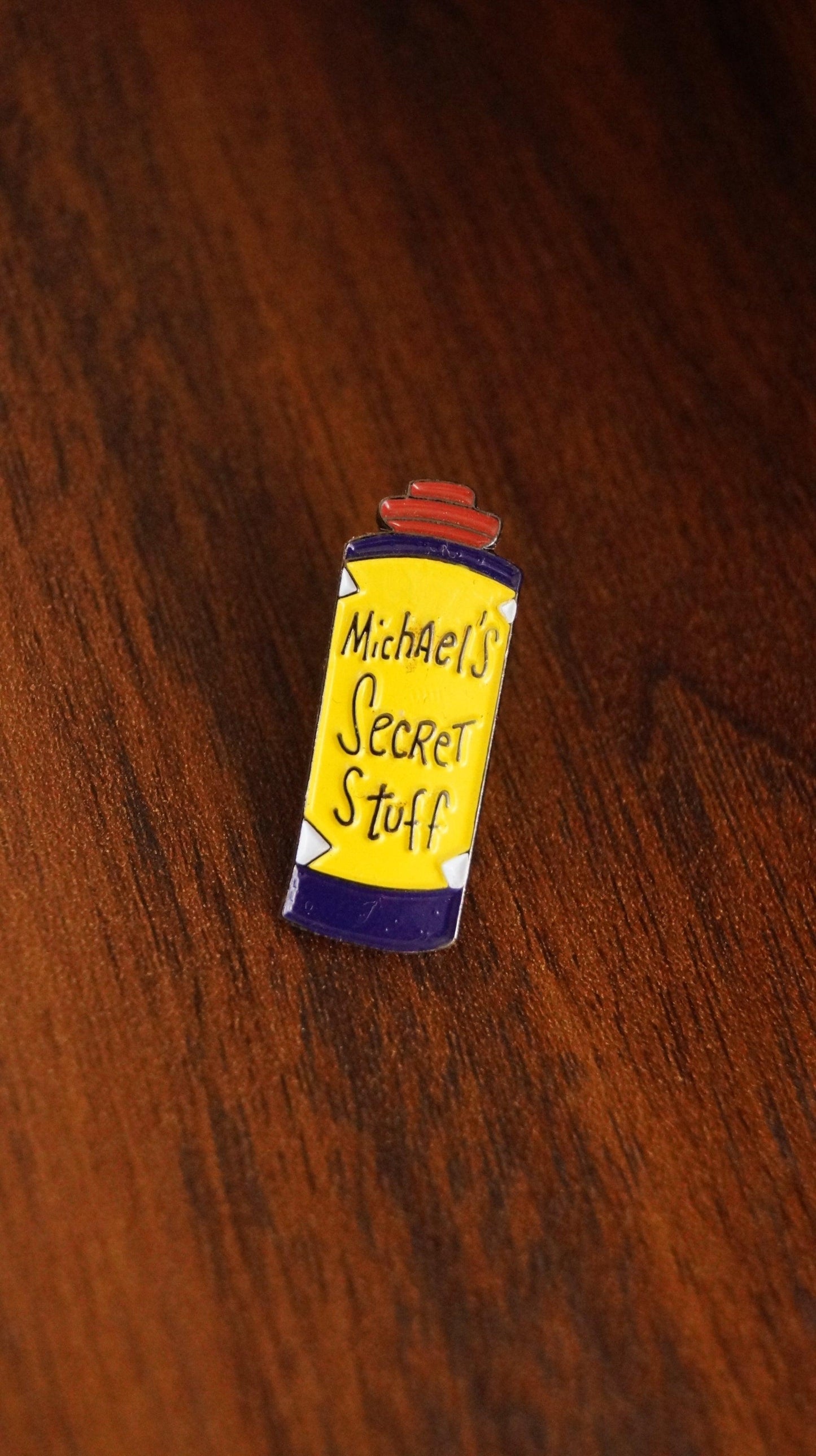 Michael's Secret Stuff Enamel Pin - Mr. Pins