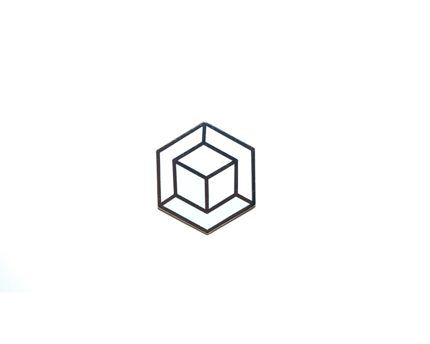 Cube in Cube Illusion Enamel Pin - Mr. Pins