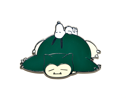 Snorlax x Snoopy Nap Enamel Pin - Mr. Pins